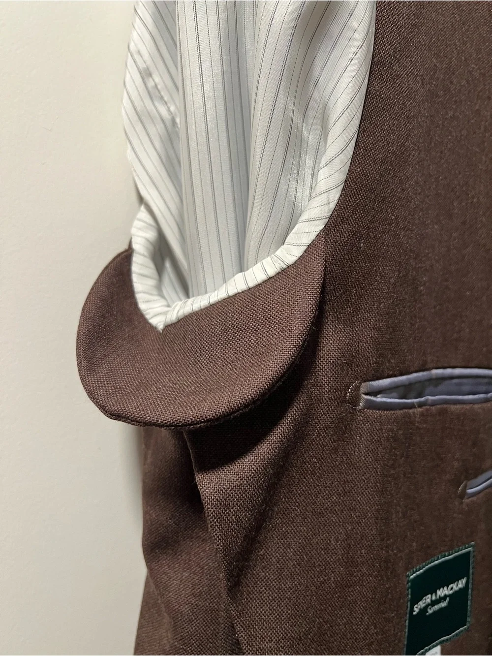 Spier & Mackay Sartorial Brown Wool Contemporary Neo Cut Suit 42s/35